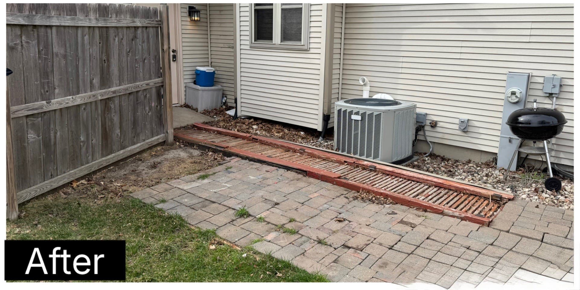 Junk hauling in Rockford: patio metal cleanup after