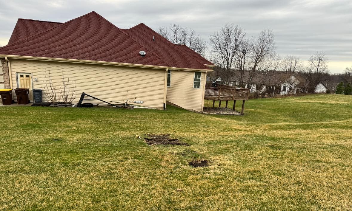 Junk hauling in Rockford: playset removed